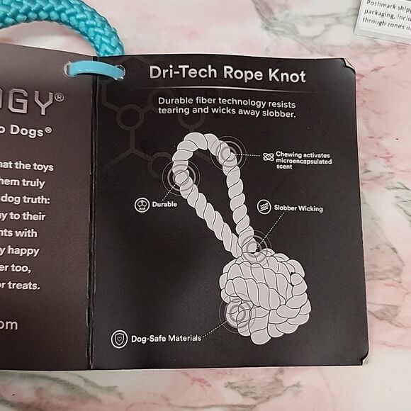 PLAYOLOGY Toys That Makes Scents To Dogs 1 Small  KNOTTED ROPE Chew NIP - Picture 4 of 5